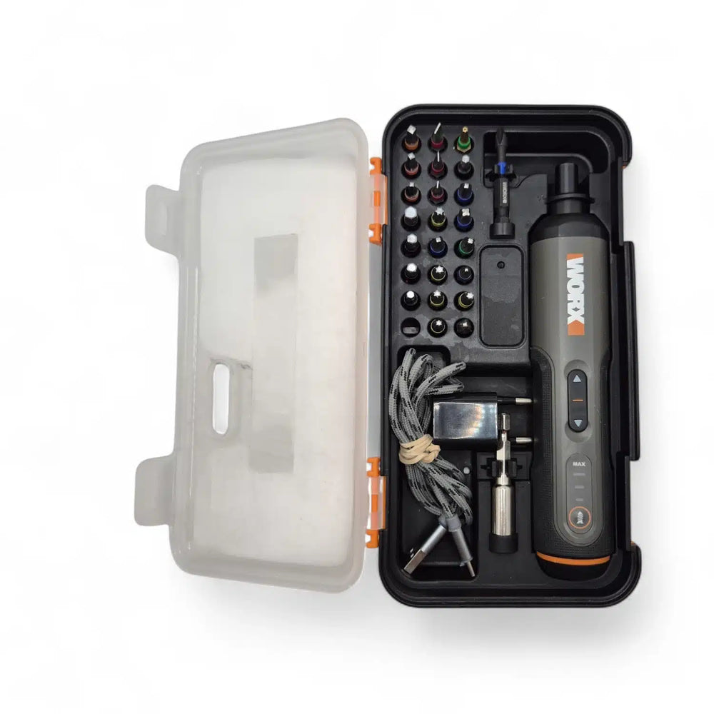 DESTONILLADOR ELECTRICO WORX WX240 + PUNTAS + CARGADOR de segunda mano — Como nuevo