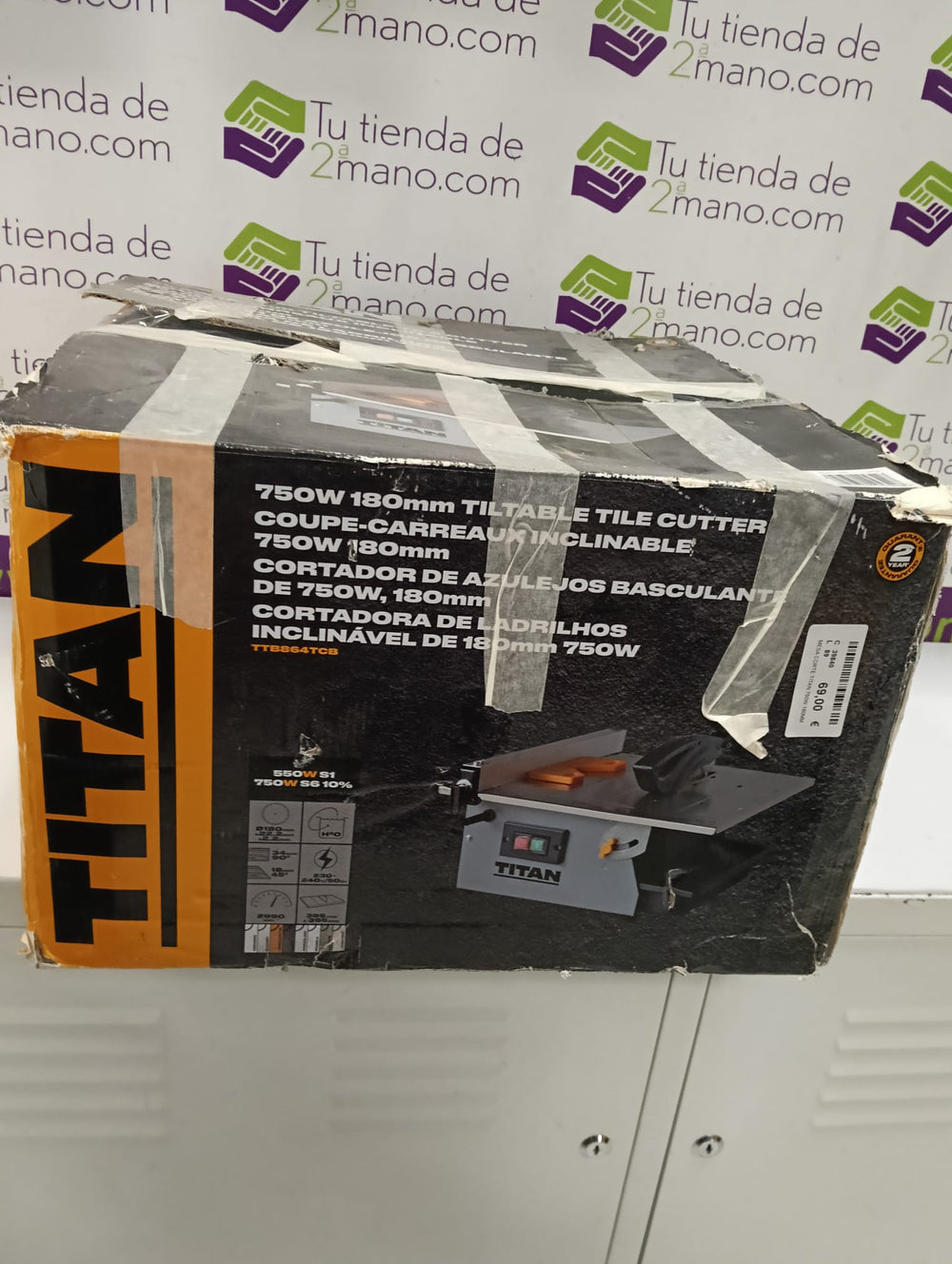 MESA CORTE TITAN 750W 180MM de segunda mano — Bueno