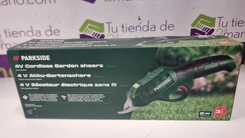 TIJERA JARDINERÍA INALAMBRICA PARKSIDE PAGS 4 A1 de segunda mano — Bueno