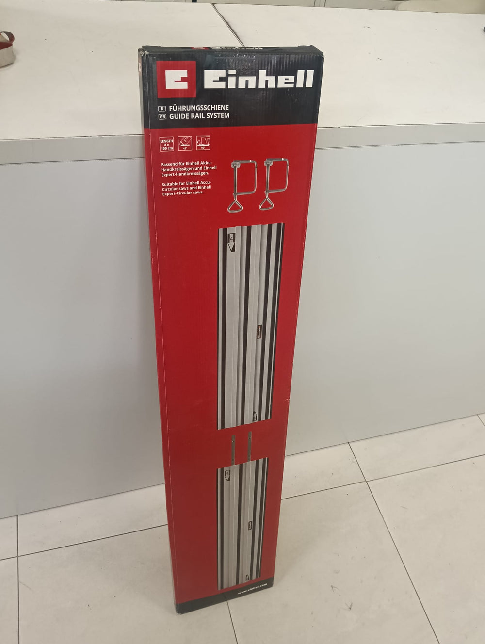 CARRIL DE GUIA EINHELL 1M ALUMINIO de segunda mano — Bueno