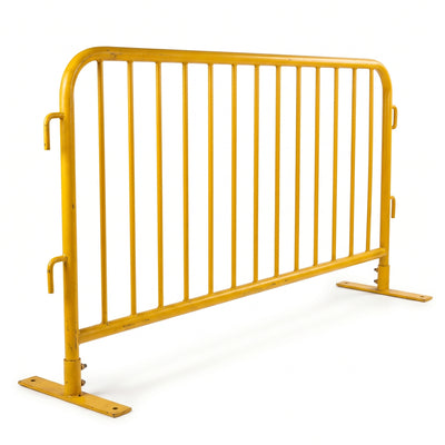 Valla peatonal de seguridad amarilla