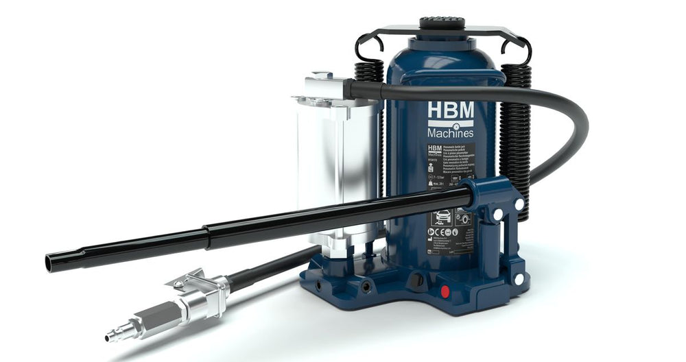 HBM gato hidráulico neumático de botella 20 toneladas nuevo — Nuevo