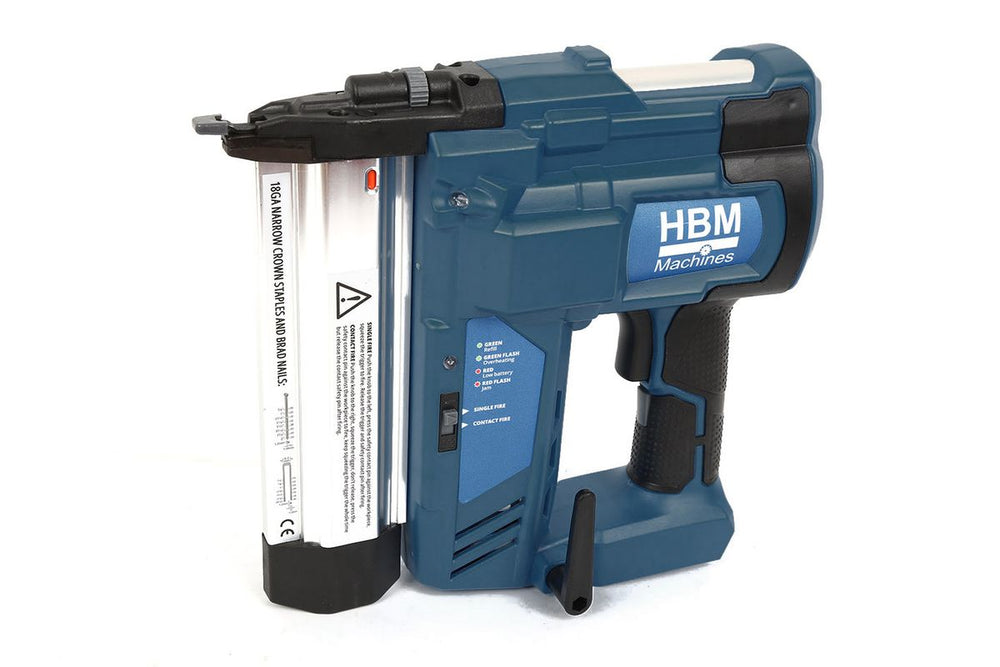 Grapadora a batería HBM, pistola de clavos, 20 Voltios nuevo — Nuevo