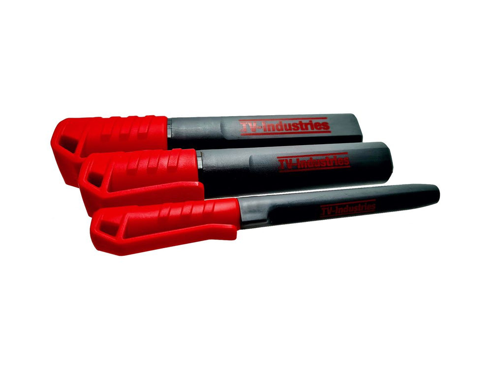 ToolPack Set de marcadores permanentes resistentes rojos, 3 unidades nuevo — Nuevo