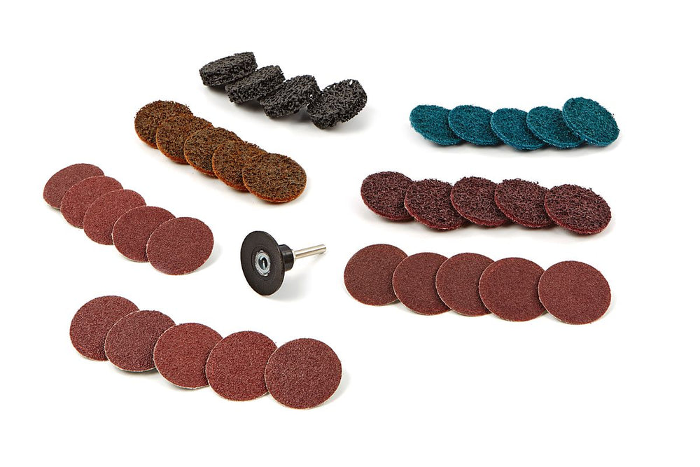 Set de Lijado, Pulido y Limpieza de 35 piezas HBM con husillo de 6 mm nuevo — Nuevo