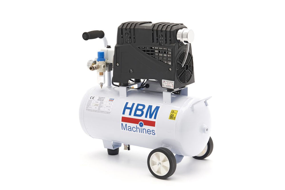 Compresor Profesional de Bajo Ruido HBM de 30 Litros - Modelo 2 nuevo — Nuevo