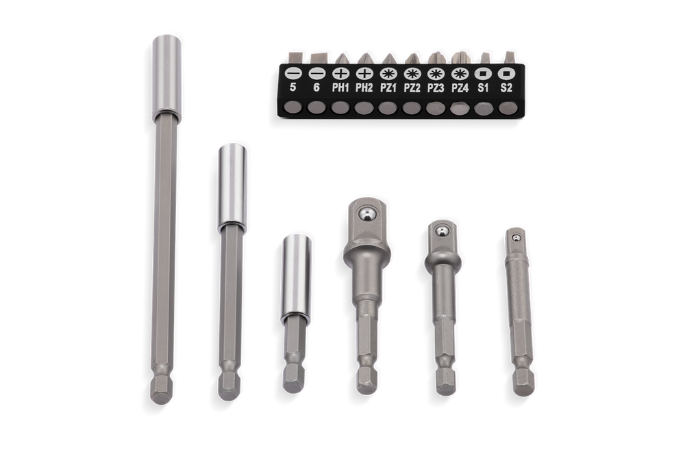 HBM extensiones Hex, adaptador y juego de puntas, 16 piezas nuevo — Nuevo