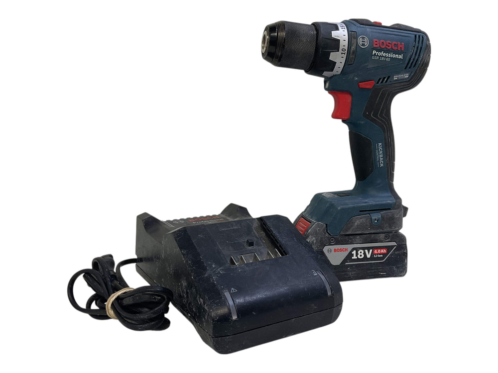 Taladro a Bateria Bosch Gsr 18v-65 de segunda mano · Taladros — Con uso
