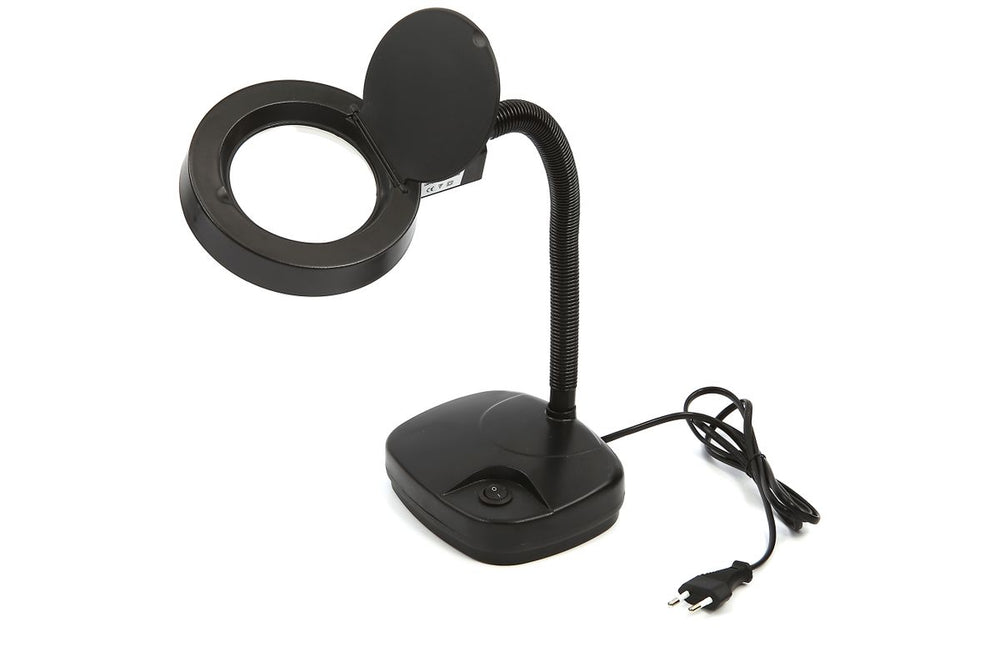 Lámpara lupa ajustable HBM con iluminación Led Pequeña - Negro nuevo — Nuevo