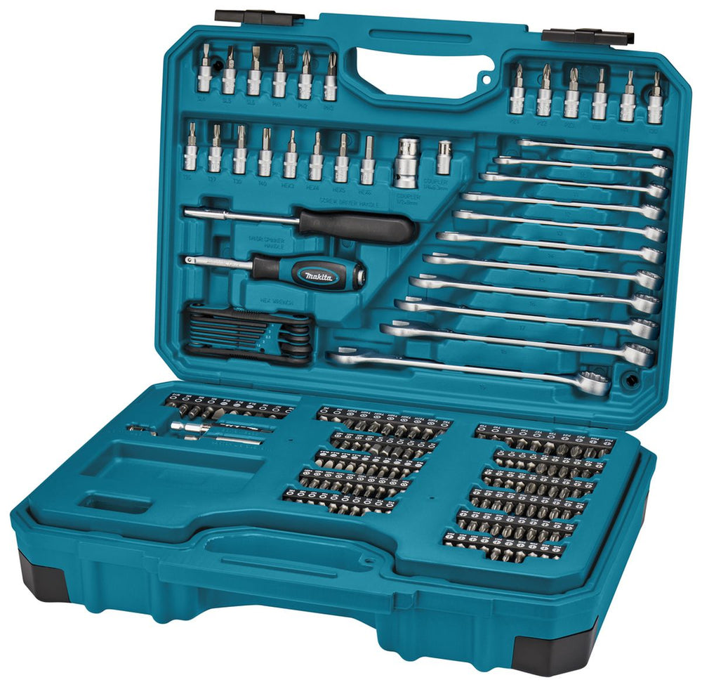 Makita conjunto de herramientas manuales de 221 piezas E-10883 nuevo — Nuevo