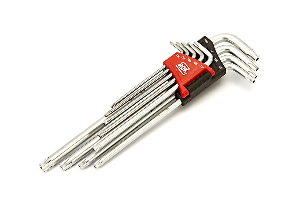 Aok Juego de llaves hexagonales Torx largas de seguridad, 9 piezas nuevo — Nuevo