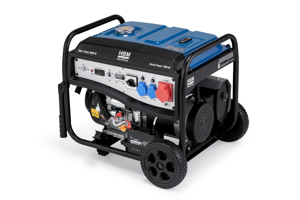 HBM generador con motor de gasolina de 459 cm³ 230V/400V 8000W nuevo — Nuevo