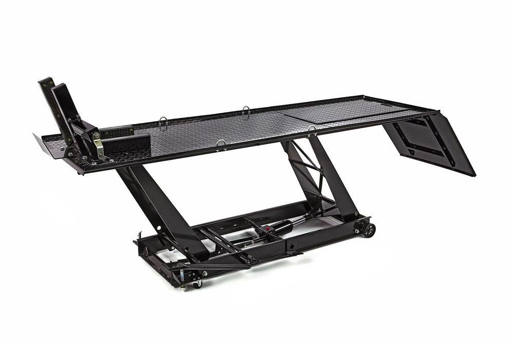 HBM 450 kg Mesa Elevadora Hidráulica con Sello de Rueda Delantera de Lujo - Negro nuevo — Nuevo