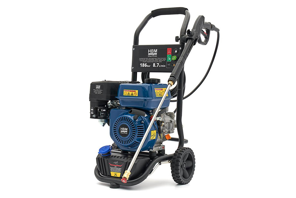 HBM limpiadora de alta presión de gasolina 186 bar 8,7 L/min 196 cc nuevo — Nuevo