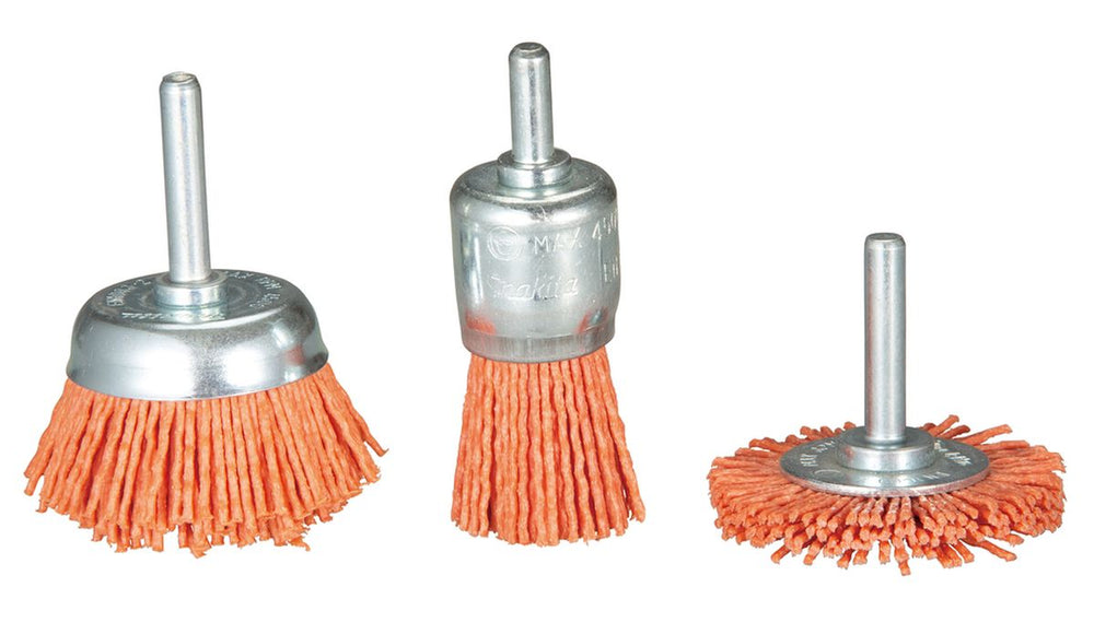 Conjunto de cepillos de nylon Makita 3 piezas D-70742 nuevo — Nuevo