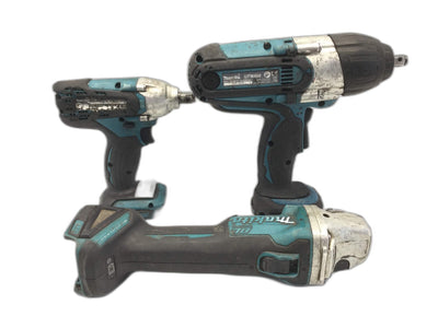 Taladro a Bateria Makita Taladro+radial+atornillador dga504+dtw450+dtw190 de segunda mano · Taladros — Con uso
