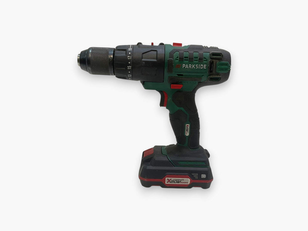 Taladro a Bateria Parkside Pakga 20 li c2 de segunda mano · Taladros — Con uso