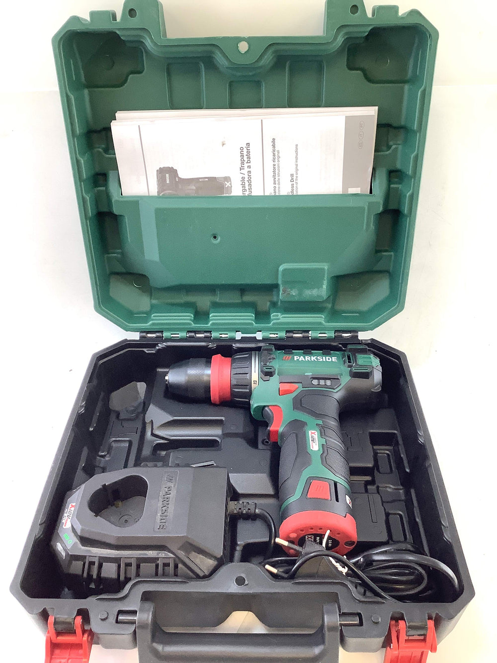 Taladro a Bateria Parkside Pbsa 12 e4 de segunda mano · Taladros — Revisado