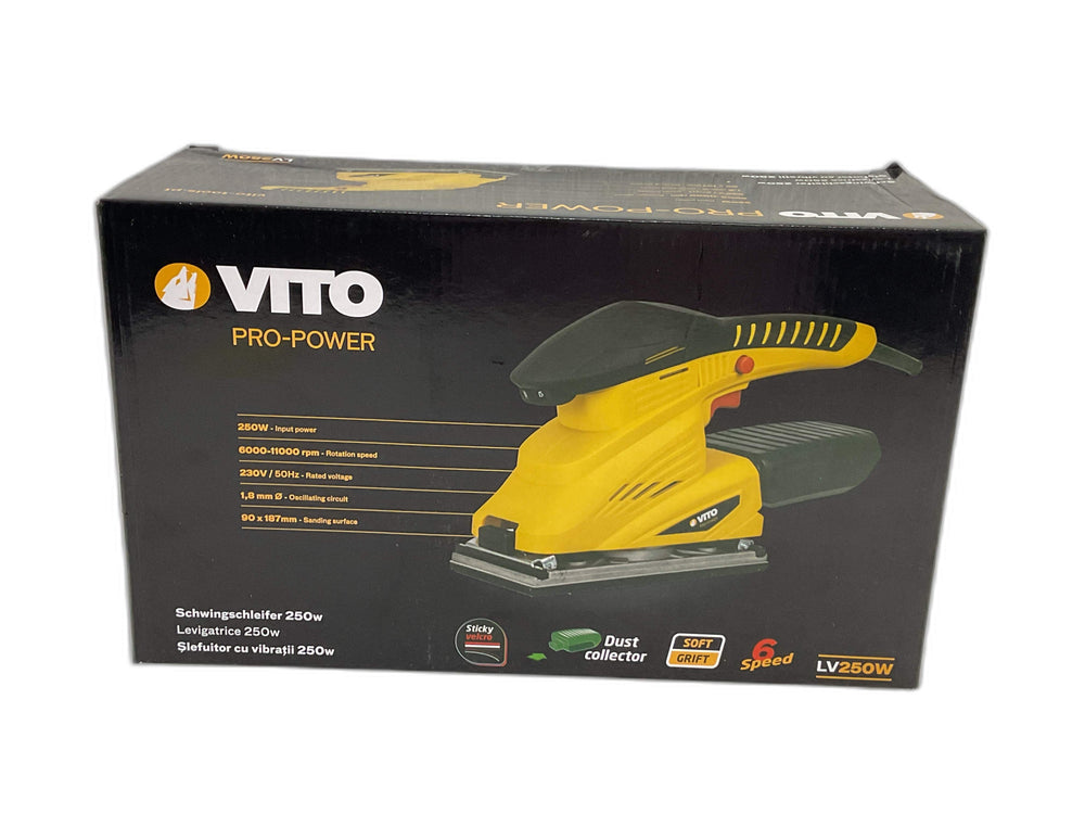 Lijadora Orbital Vito Pro-power lv250w de segunda mano · Lijadoras — Revisado