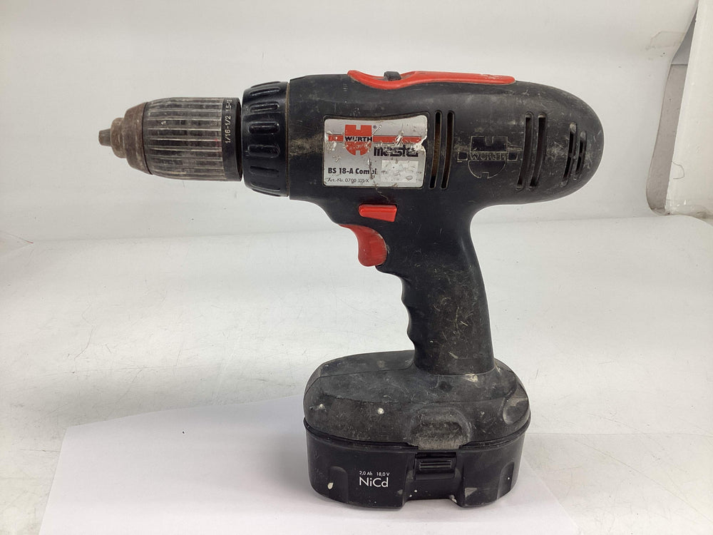 Taladro a Bateria Wurth Master bs 18-a Combi de segunda mano · Taladros — Con uso