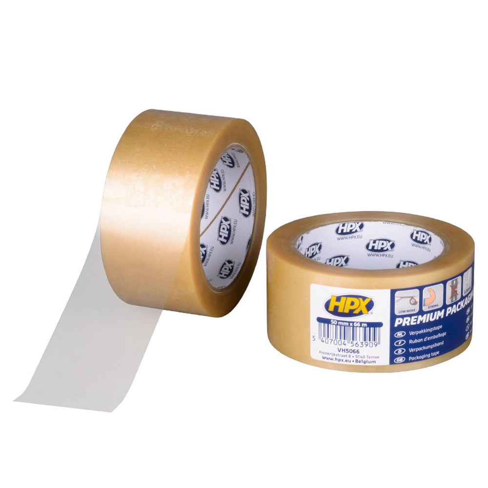 Cinta de embalaje premium Hpx - transparente <b>50</b> mm x <b>66</b> m nuevo — Nuevo