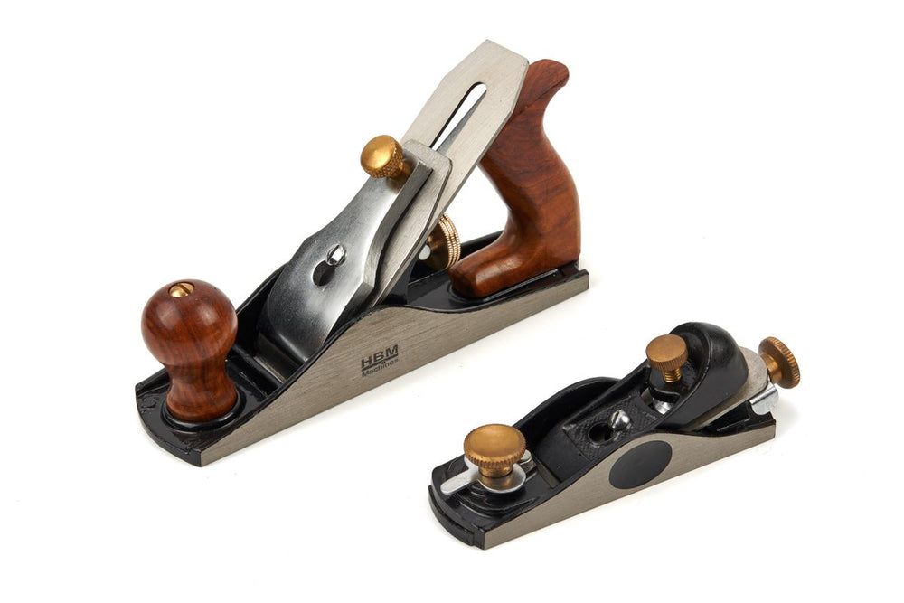 Juego de cepillos manuales HBM de 2 piezas de 160 y 245 mm nuevo — Nuevo