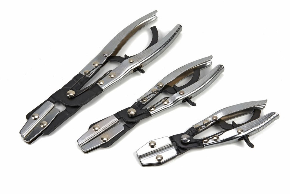 Conjunto de pinzas para mangueras profesionales de 3 piezas HBM nuevo — Nuevo