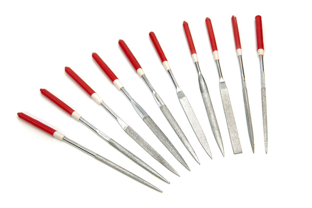 Conjunto de limas de diamante HBM de 10 piezas de 4 x 160 mm nuevo — Nuevo