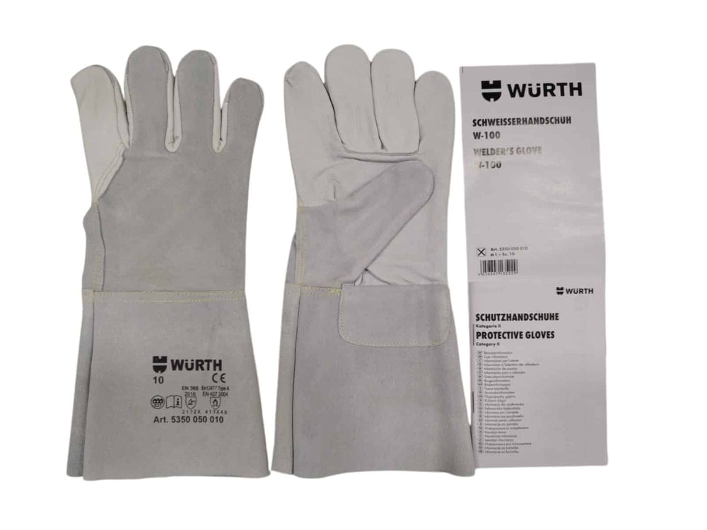 GUANTES DE SOLDAR LARGOS WURTH W-100 10 5350050010 *A ESTRENAR de segunda mano — Como nuevo