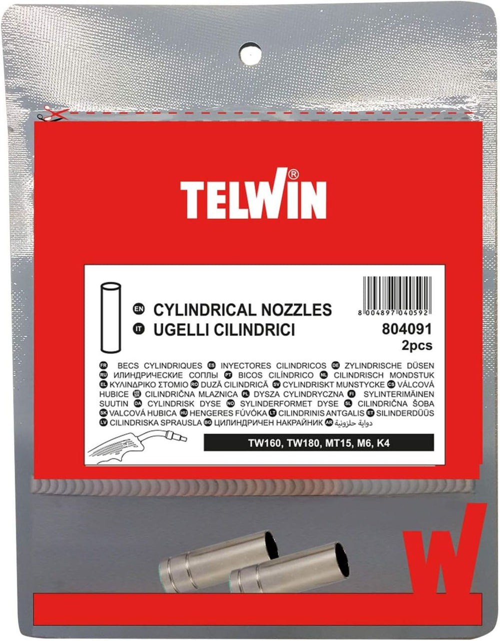 Boquilla cilíndrica Telwin ( 2 piezas) nuevo — Nuevo
