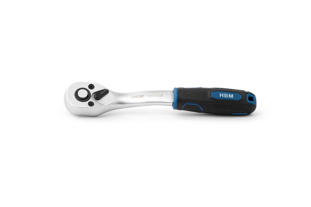 Llaves de trinquete premium HBM profesionales 72 dientes azul negro nuevo — Nuevo