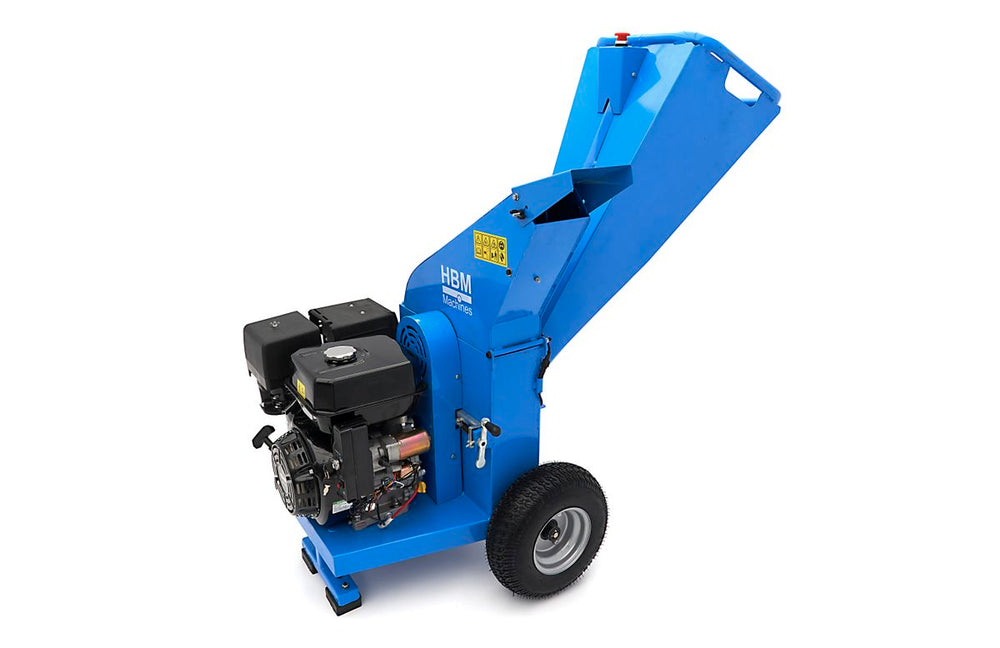 HBM Profesional 4 Takte 15 Hp - 420 cc Trituradora de gasolina - Trituradora de madera con arranque eléctrico nuevo — Nuevo