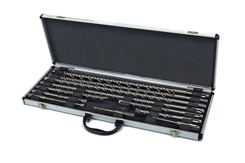 Set de brocas Sds de 11 piezas en maletín de aluminio HBM nuevo — Nuevo