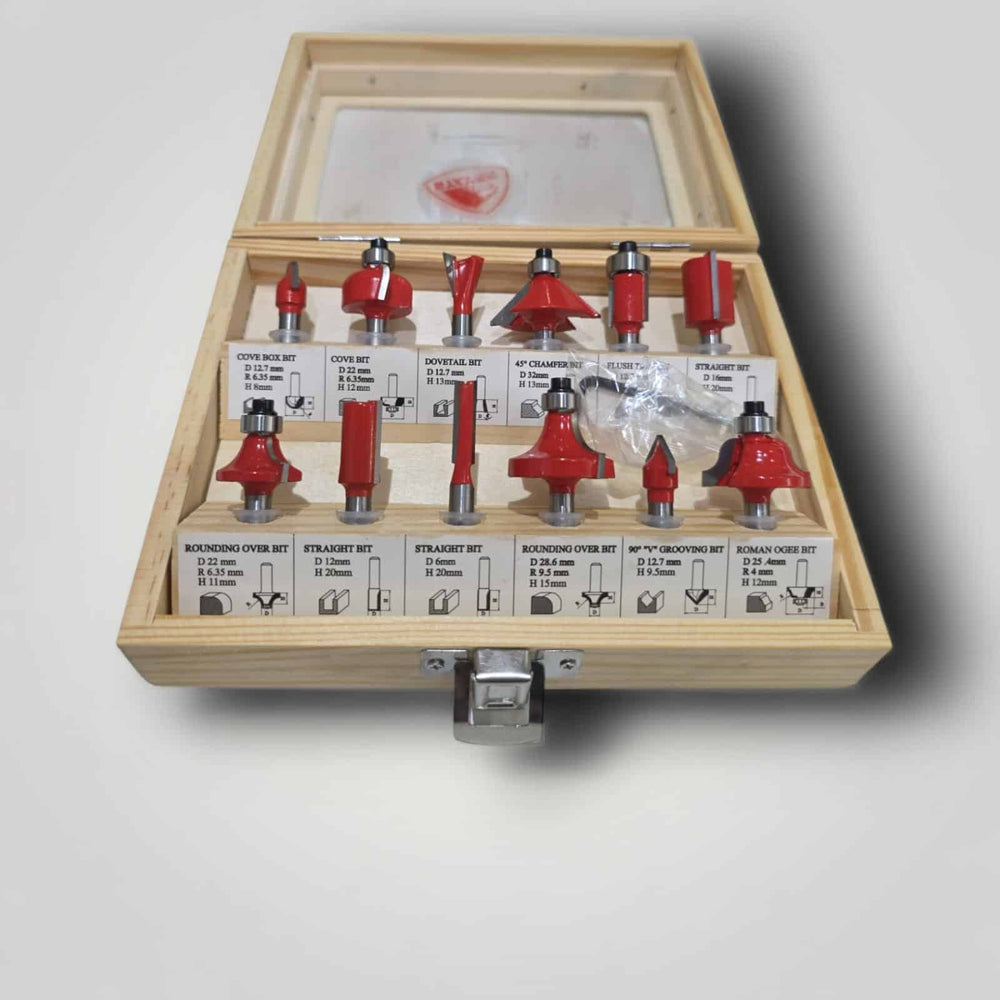 JUEGO DE FRESAS STAYER 12 UNIDADES + CAJA de segunda mano — Bueno