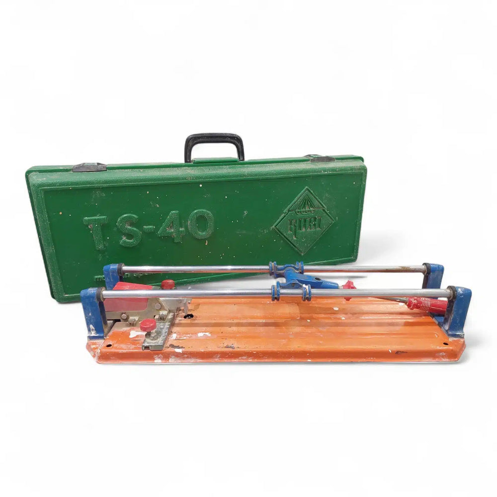 CORTADORA DE AZULEJOS RUBI TS-40 + ACC + MALETIN de segunda mano — Como nuevo