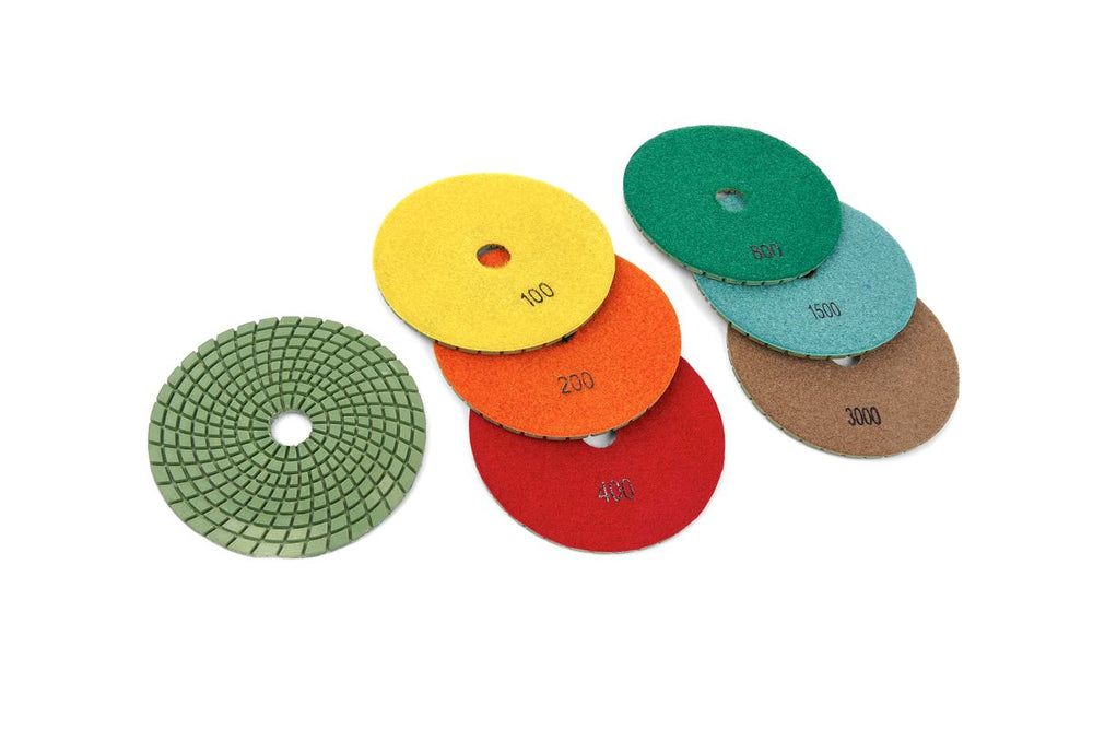 Conjunto de discos de pulido HBM para la máquina de lijado y pulido HBM de 125 mm nuevo — Nuevo
