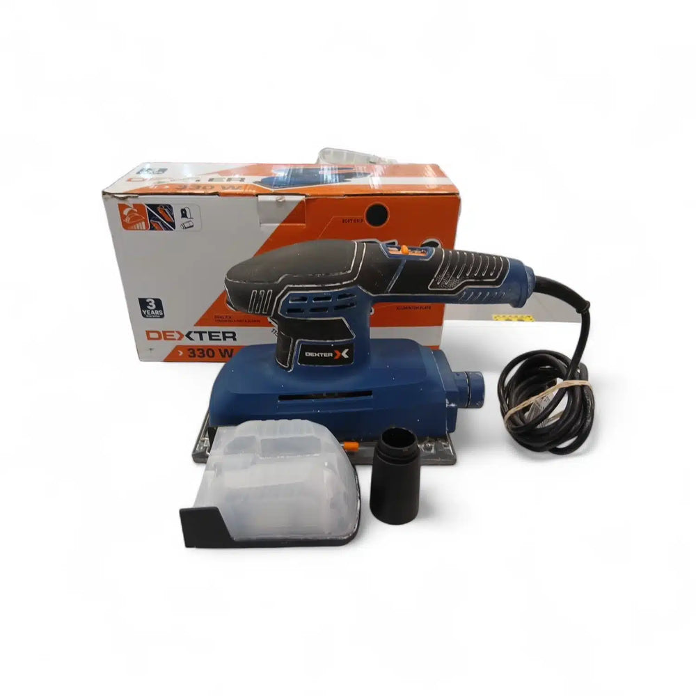 LIJADORA DEXTER 330 W MOD 330SH3.5 + CAJA + ACC de segunda mano · Lijadoras — Como nuevo