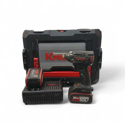ATORNILLADORA DE IMPACTO KRESS KUB60.2 + MALETIN+ 2 BATERIA + CARGADOR de segunda mano · Atornilladores — Bueno