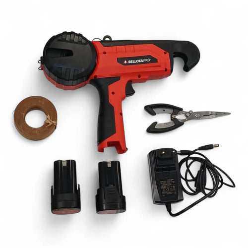 ATADORA ELÉCTRICA BELLOTA ETY125P + 2 BATERIAS Y CARGADOR de segunda mano — Como nuevo