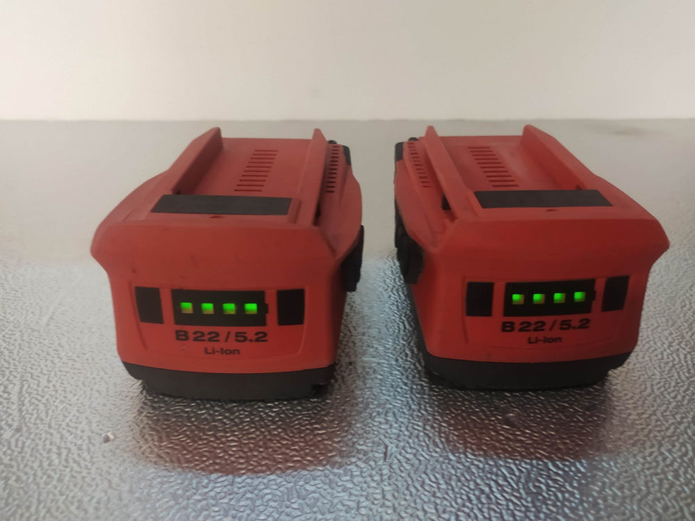 HILTI BATERÍA B22 5.2 DE 22 V (Pack 2 unidades) de segunda mano — Bueno