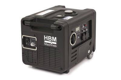 HBM generador inversor con motor de gasolina de 223 cm³ 2×230V/2×12V 4000W nuevo — Nuevo