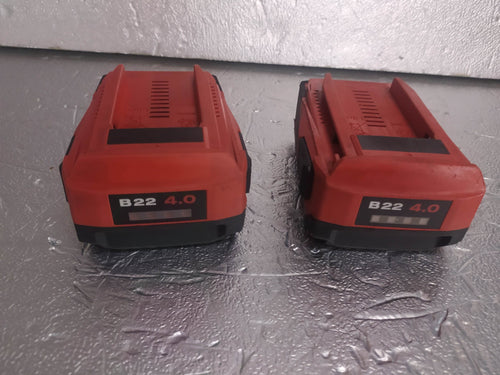 B22 4,0 HILTI (X2) de segunda mano — Bueno