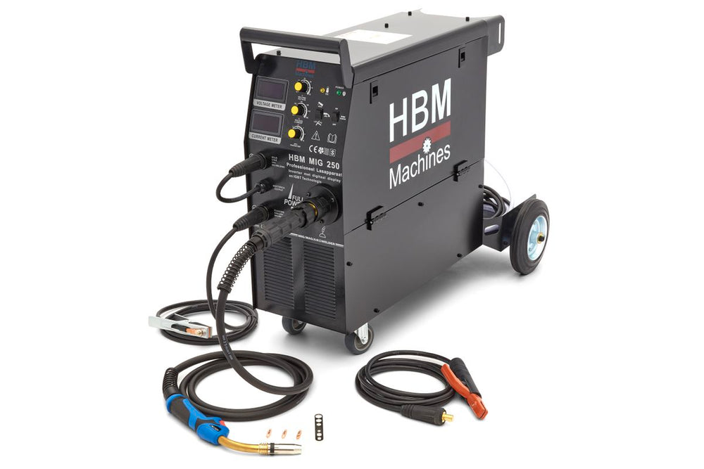 HBM MIG250 Aparato de Soldadura Profesional con Pantalla Digital y Tecnología Igbt nuevo — Nuevo