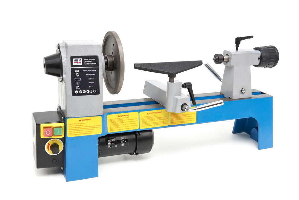 HBM 200 x 325 mm. Torno de madera variable nuevo — Nuevo