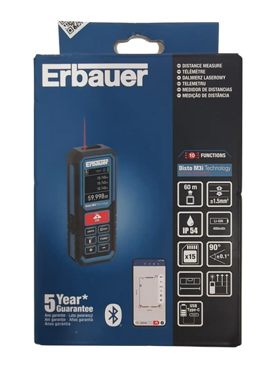 Erbauer Disto M3i 60 Metros Medidor Láser Azul de segunda mano · Medición — Bueno