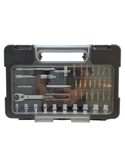 Norauto – Caja Llave de Trinquete + Llaves de Conectores X38 de segunda mano — Bueno