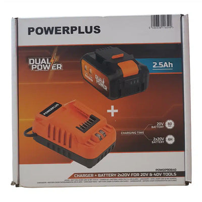 Powerplus Dual Power 20V 2.5Ah Negro / Naranja de segunda mano · Herramienta especializada — Bueno