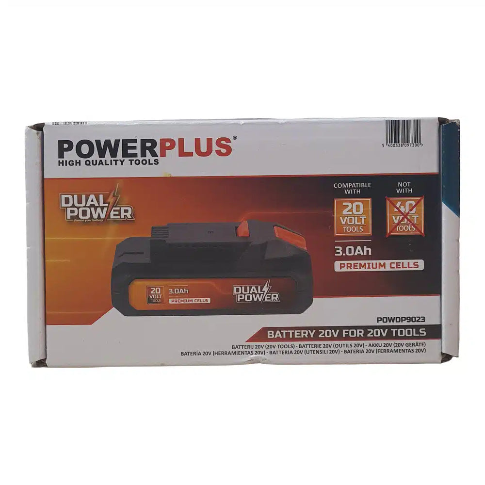 PowerPlus Dual Power 20V 3.0Ah Negro / Naranja de segunda mano · Herramienta especializada — Bueno