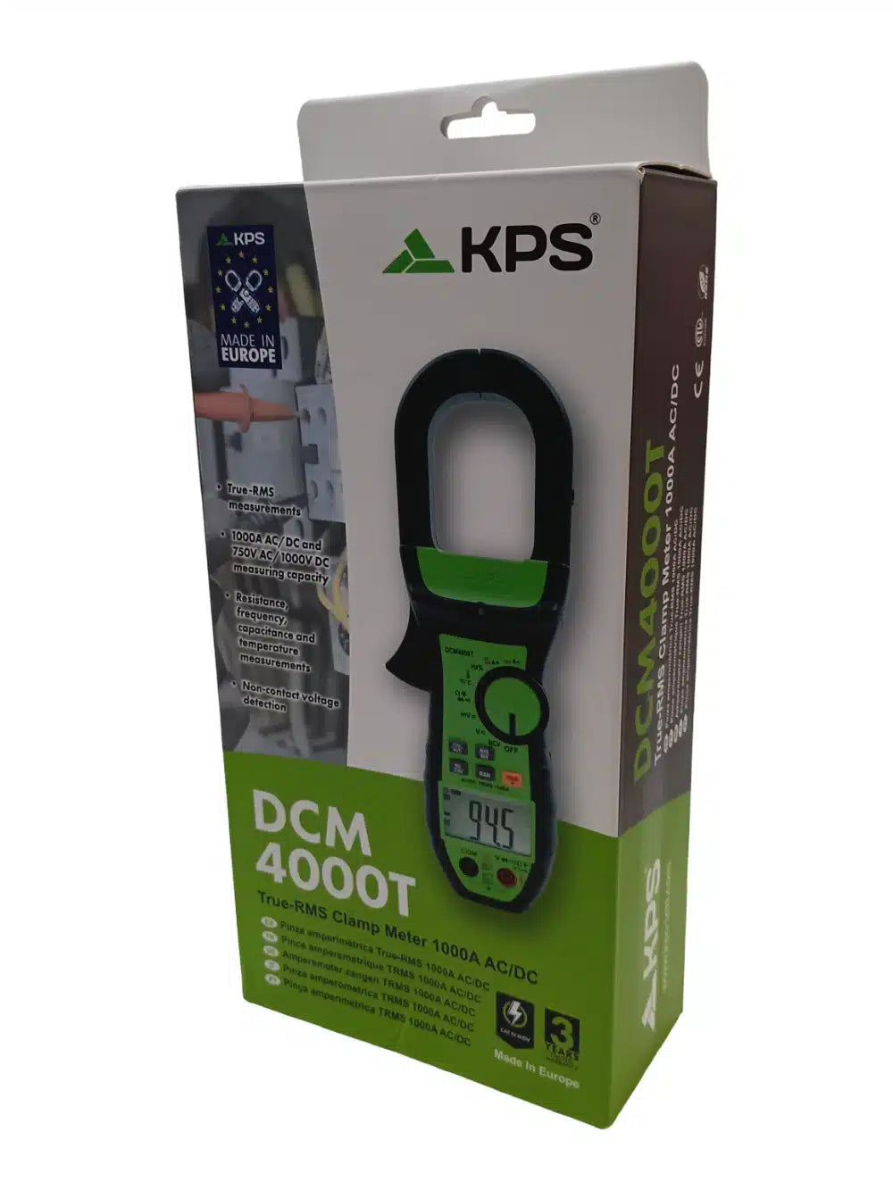 KPS DCM4000T Pinza Amperimétrica Digital - Verificado de segunda mano — Bueno