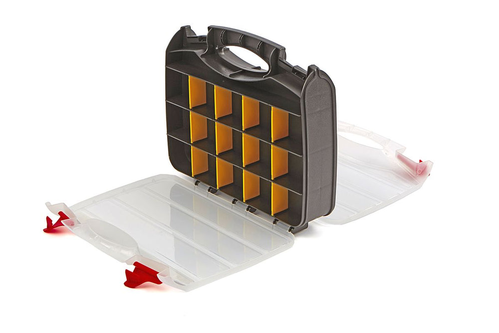 Caja de assortimento HBM Profi Doble Cara 31 x 26 x 7,5 cm Con 32 Compartimentos nuevo — Nuevo